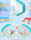 Kids Snorkel Mask 3 Windows Panoramic Wide View HD Three-Lens Adjustable Scuba Snorkeling Swimming Diving For Kids and Youth