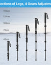 Metal Tripod Monopod for Camera DSLR Smartphone Monopod Stable and Portable Selfie Stick Hiking Pole Stick