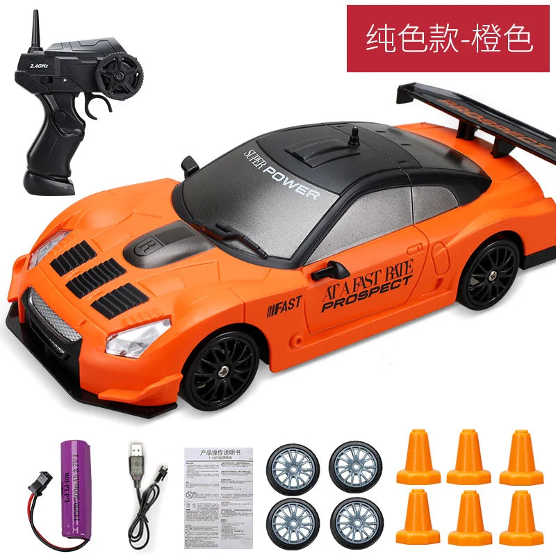 2.4G Drift Rc Car 4WD RC Drift Car Toy Remote Control GTR Model AE86 Vehicle Car RC Racing Car Toy for  Christmas Gifts