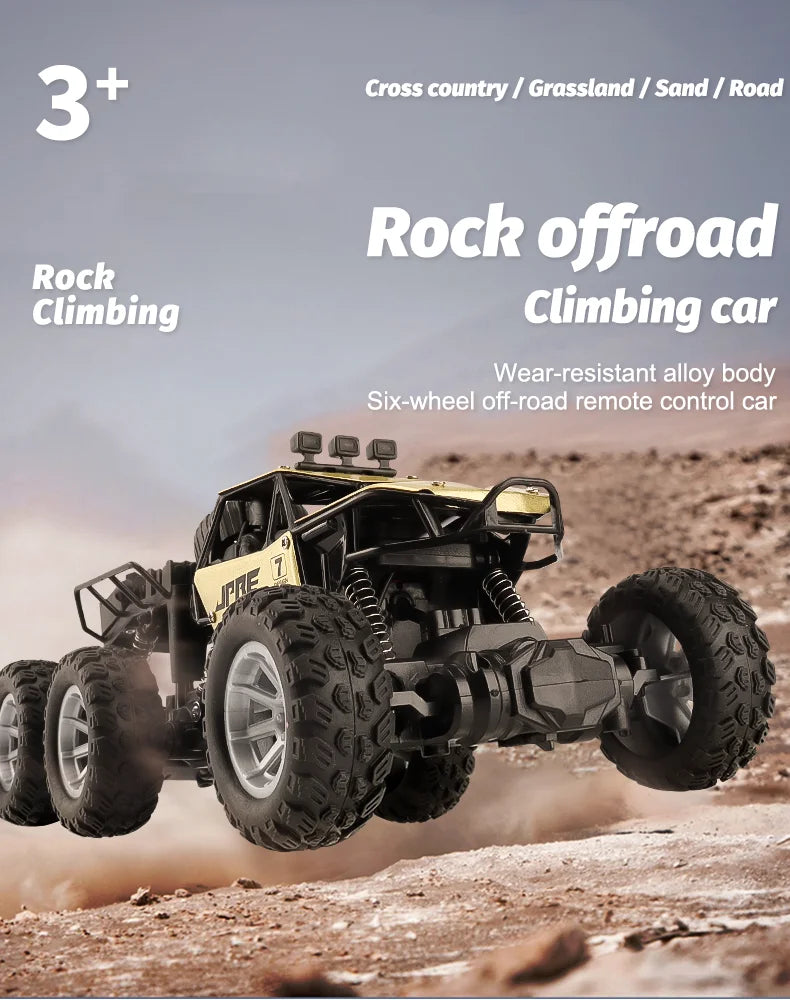 1 to 18 Scale Six Wheel Drive Remote Control Off Road Climbing Truck