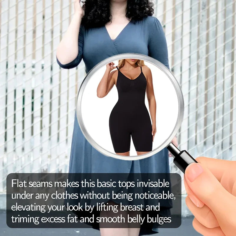 Women Full Body Shapewear Bodysuit – Tummy Control Thigh Slimmer Fajas