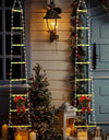 Christmas Decoration LED Ladder Light Strip Climbing Santa Claus Outdoor 8 Modes Christmas Tree For Home Window Christmas Decor