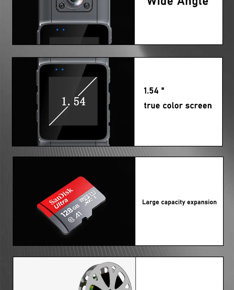 1080P HD Mini Camera Portable Digital Video Recorder BodyCam Infrared Night Vision Police Cam Small Bike Camcorder