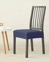 1PC Stretch Dining Chair Seat Cover Jacquard Solid Color Chairs Covers Removable Anti-Dust Chair Cushion Slipcovers Hotel Home