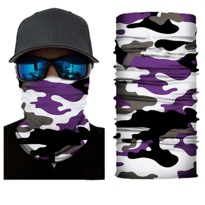 Camouflage Mountaineering Neck Scarves Outdoor Riding Windproof Mask Summer Sun Protection Headscarf