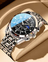 Men Watches Stainless Steel Top Luxury Fashion Business Wristwatch Waterproof Luminous Quartz Watches