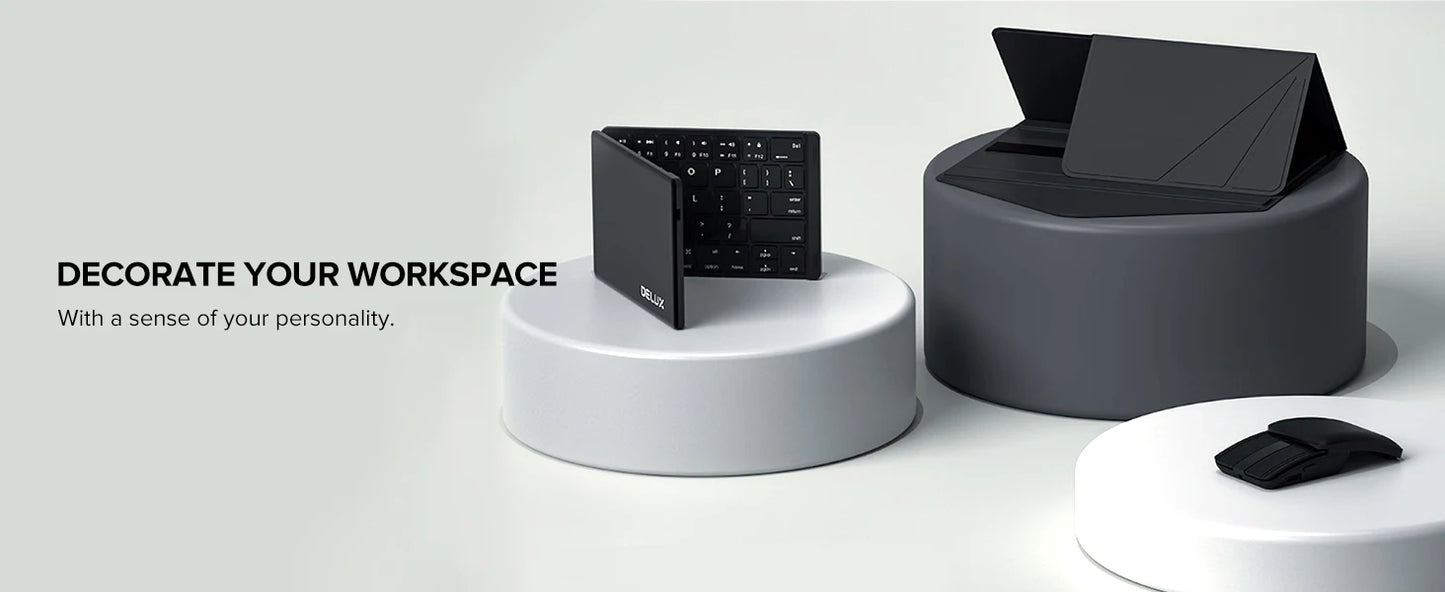 Folding Keyboard & Mouse Combo – Ultra Slim Bluetooth Set