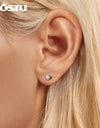 Classical Round 0.1 CT moissanite Stud Earrings For WOmen 925 Sterling Silver Original earrings