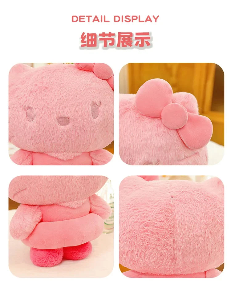 Sanrio Style Tie Dye Plush Doll Pillow Soft Stuffed Toy