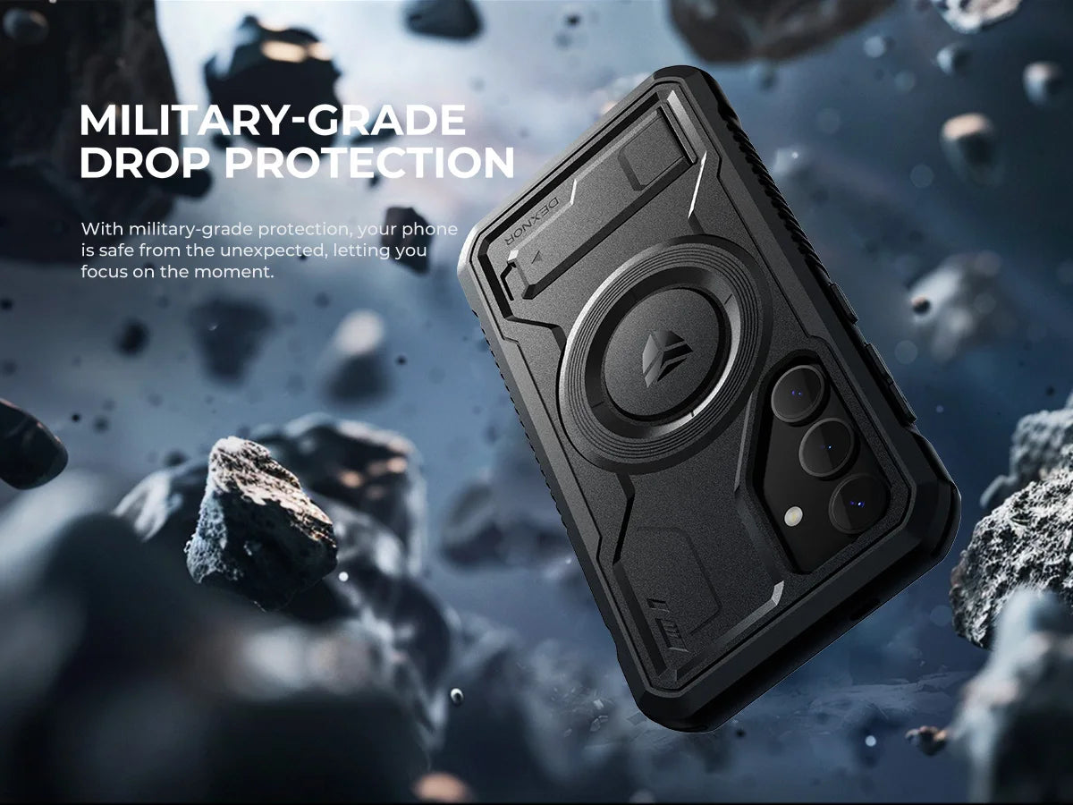 Magnetic Case For Samsung Galaxy S24 holder For MagSafe Shockproof Rugged Bumper Cover Protective With Built in Screen Protector