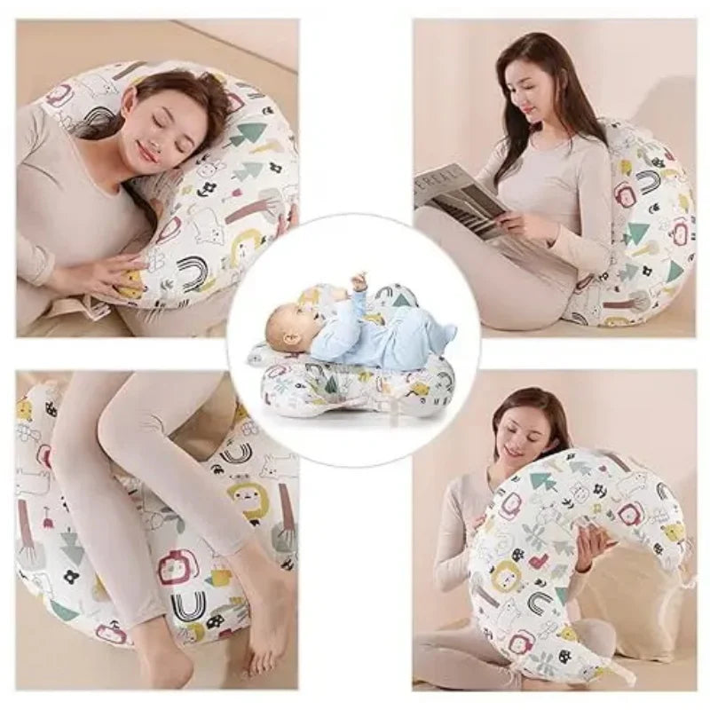 Multifunctional Nursing Pillow For Breastfeeding Moms  Feeding Support Postpartum Pregnancy Comfort Ergonomic Maternity