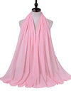 70*175cm Muslim Chiffon Hijab Shawls Scarf Women Solid Color Head Wraps Women Hijabs Scarves Ladies Foulard Femme Muslim Veil