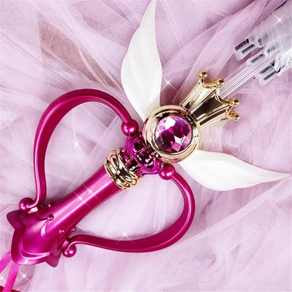 Luminous Umbrella Sailor Moon Magic Stick Umbrella Rain Gear Transparent Sailor moon