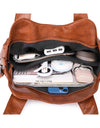 Big Black Shoulder Bags Large Soft Leather Crossbody Handbag Travel Tote Bag
