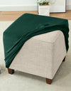 1PC Stretch Square Ottoman Stool Covers Super Soft Velvet stool Cover Elastic All-inclusive Footrest Slipcovers for Living Room