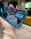 Plating Lens Soft Silicone Clear Case For Samsung S24 S23 S22 Ultra Plus  Cover
