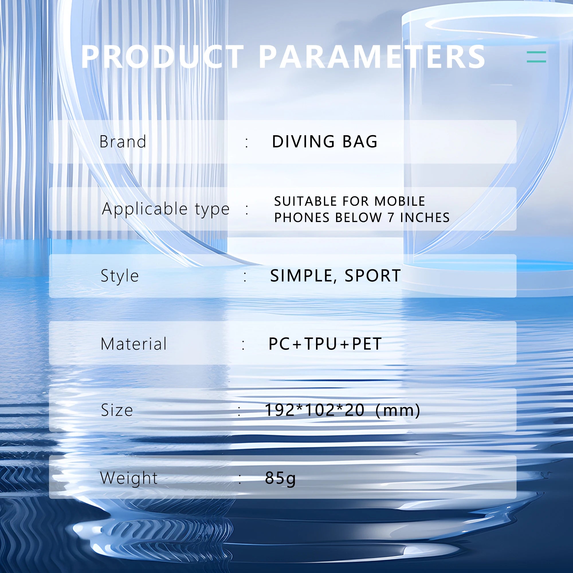 Black technology 15 meter diving bag waterproof protection for Samsung suitable for  Apple  waterproof bag