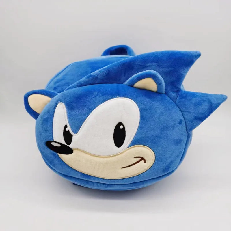 Anime Hedgehog Plush Backpack Soft Cartoon Shoulder Bag
