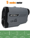 1000m Laser Rangefinder Hunting Outdoor 650m Golf Rangefinder Telescope with Flag-Lock Slope Adjusted Distance Meter