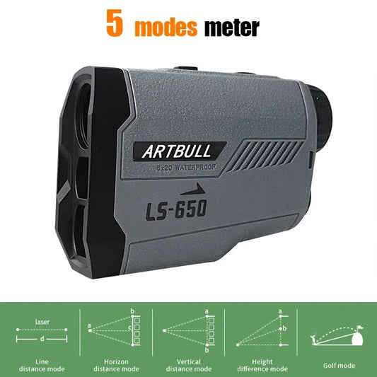 6X Golf Laser Rangefinder 1000m With Slope Compensation And Flag Lock