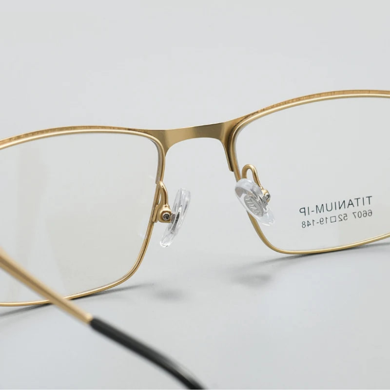 Mens Pure Titanium Blue Light Blocking Progressive Prescription Glasses
