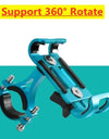 Metal Motorcycle Bike Phone Holder Aluminum Alloy Anti-slip Bracket GPS Clip Universal Bicycle Stand Support for All Smartphones