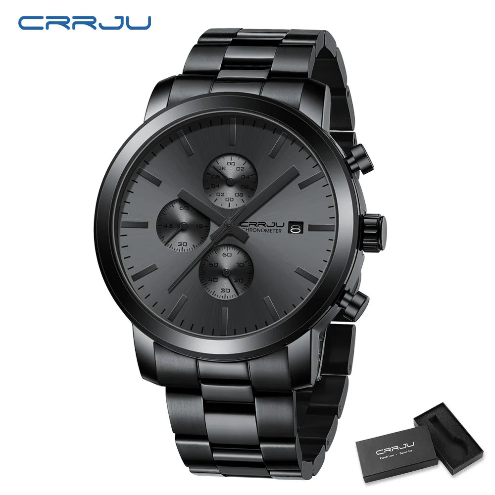 Luxury Man Watch High Quality Waterproof Chronograph Wristwatch Quartz Casual Clock relogio masculino