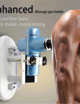 Double suction cup fascia gun bracket for strong wall suction, back muscle relaxation, massage fixation, support bracket