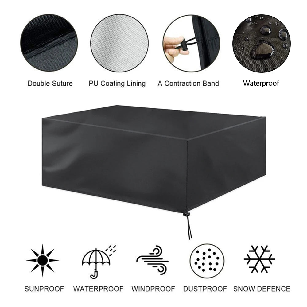210D Waterproof Garden Furniture Cover Outdoor Patio Sofa Table Chair UV Dust Rain Snow Protector