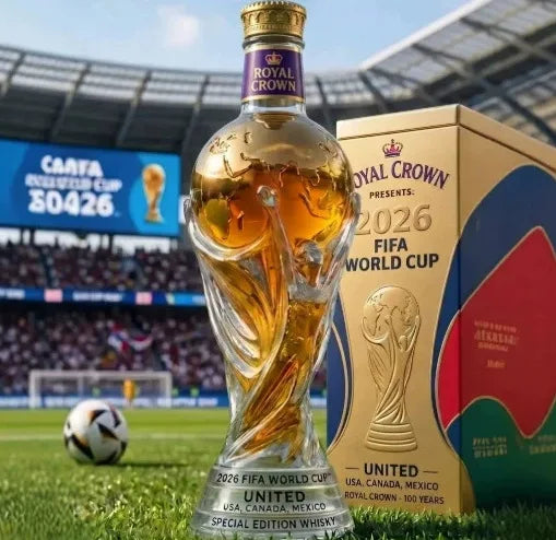 2026 Football Whiskey Glass Soccer Fan Collectible Bar Tumbler