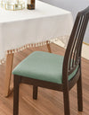 4pcs/set Stretch Dining Chair Seat Covers Jacquard Elastic Upholstered Chairs Cushion Slipcover Anti-Dirty Protector Removable