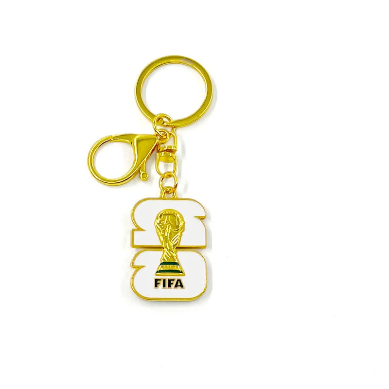 2026 Football Trophy Keychain Soccer Fan Backpack Charm Collectible