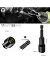 6-19mm Impact-Socket Magnetic Nut Screwdriver Deep Socket Adapter 1/4 Hex Wrench Heads Electric Drill Bit Repairing Hand Tools