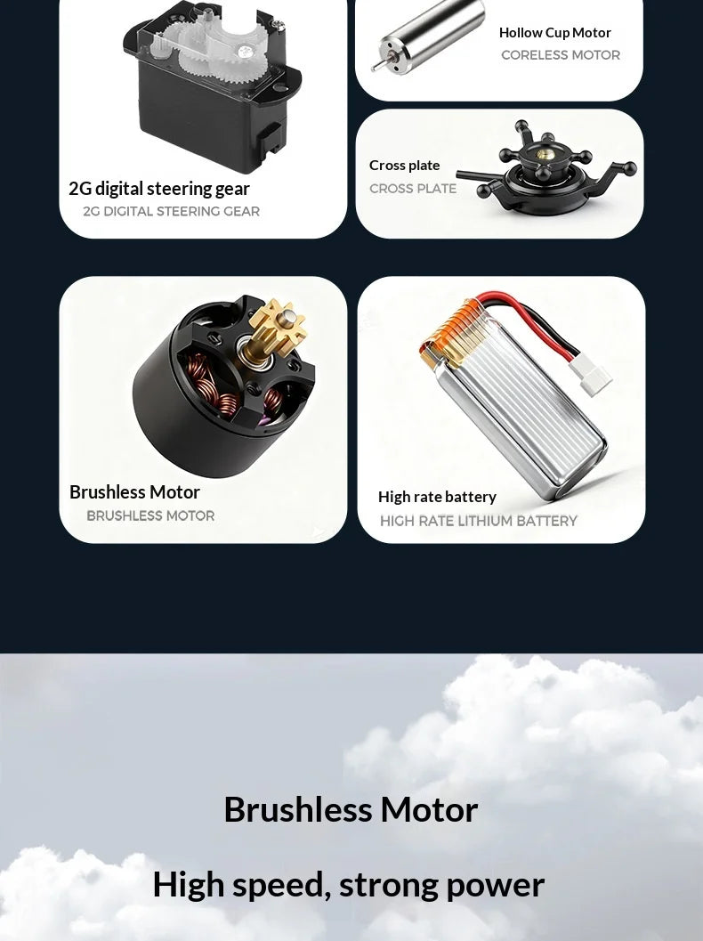 Remote Control Military Helicopter With Brushless Motor And Optical Flow Positioning