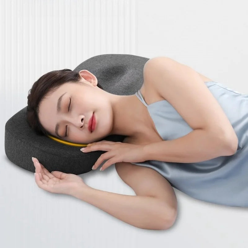 Memory Sponge Sleeping Pillow Cervical Traction Massage Pillow Ergonomic Concave Pillow Headrest Stop Snoring