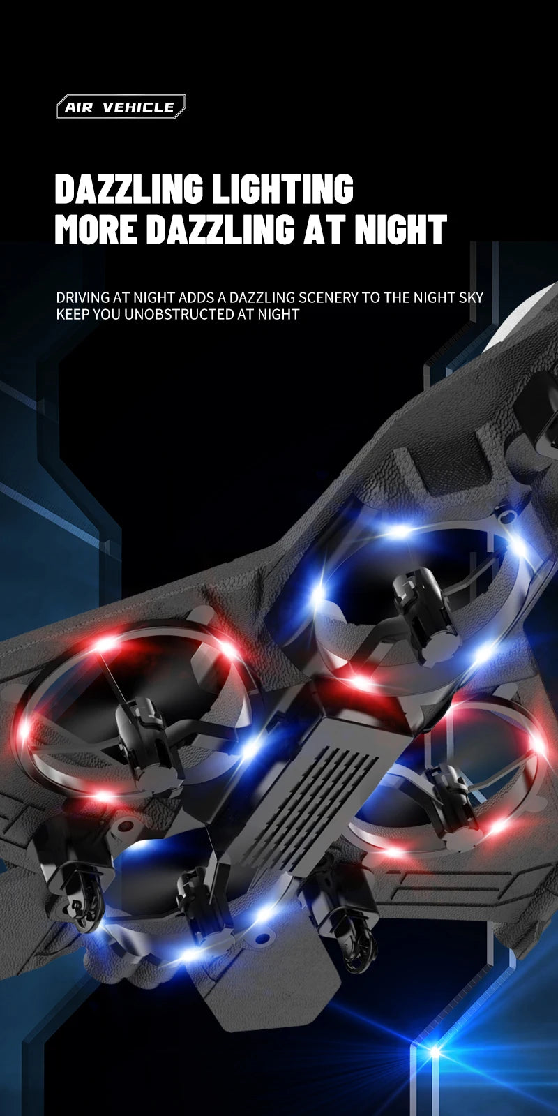 RC Plane with Camera Helicopter Remote Control Aircraft Obstacle Avoidance Fighter 2.4G Airplane EPP Foam Plane  Toys