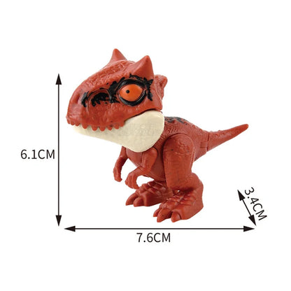 Finger Dinosaur Tricky Tyrannosauru Model Interactive Bite Hand Creative Movable Joints Fidget Toy Funny Dino Eggs Birthday Gift