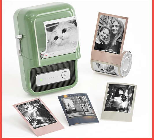 B21 / B21 Pro Thermal Label Printer, Bluetooth Wireless Sticker Maker 20–50mm, Portable Inkless Barcode Label Printer for Office & Retail