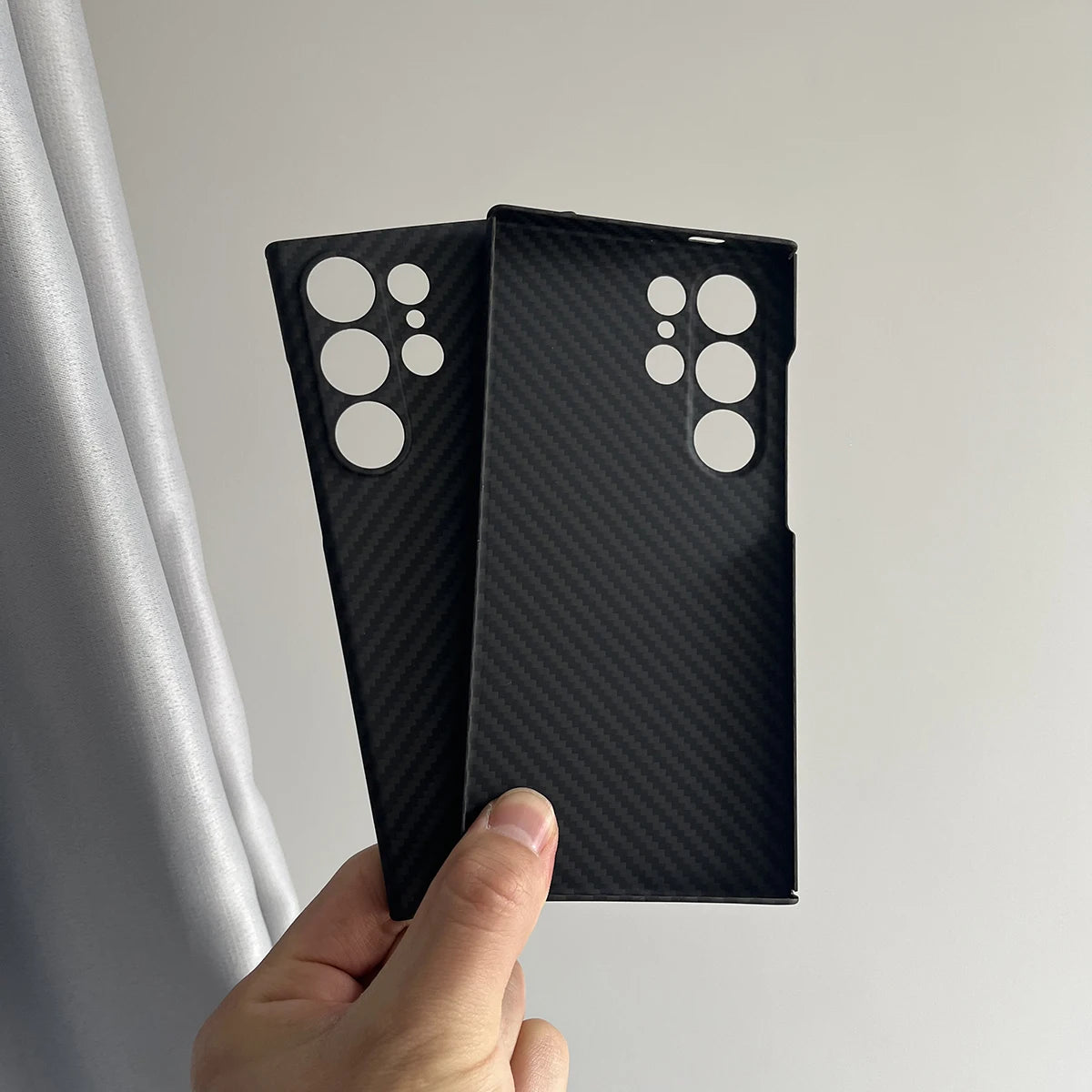 Carbon Fiber Aramid Case for Samsung Galaxy S26 / S25 / S24 Ultra – Ultra-Thin 1500D Non-Slip Lightweight Protective Cover