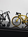 Diecast Metal Bicycle Model 1:10 Scale City Folded Road Race Cycling Mini Bike for Collection Friend Children Gift Boys Toys
