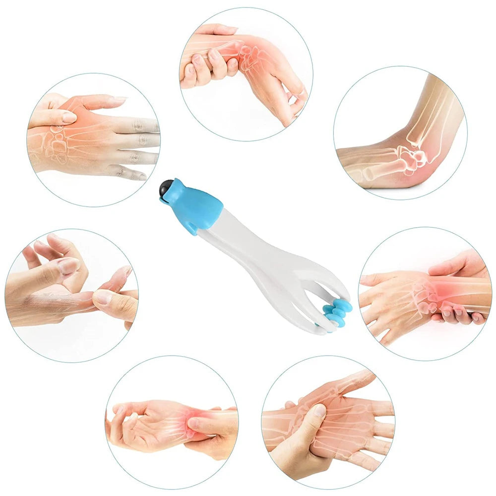 Hand Acupuncture Points Finger Joint Massager Rollers Handheld Massager Relaxation Blood Circulation Health Care Massage Tool