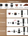 Wireless Electric Portable Espresso Coffee Machine for Car & Home Camping Coffee Maker 3-in-1 Capsule Powder Travel Coffee Maker