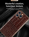 Genuine Leather Phone Case for iPhone 16 15 Pro Max 14promax Luxury Soft Edges Shockproof Camera Protection Cover