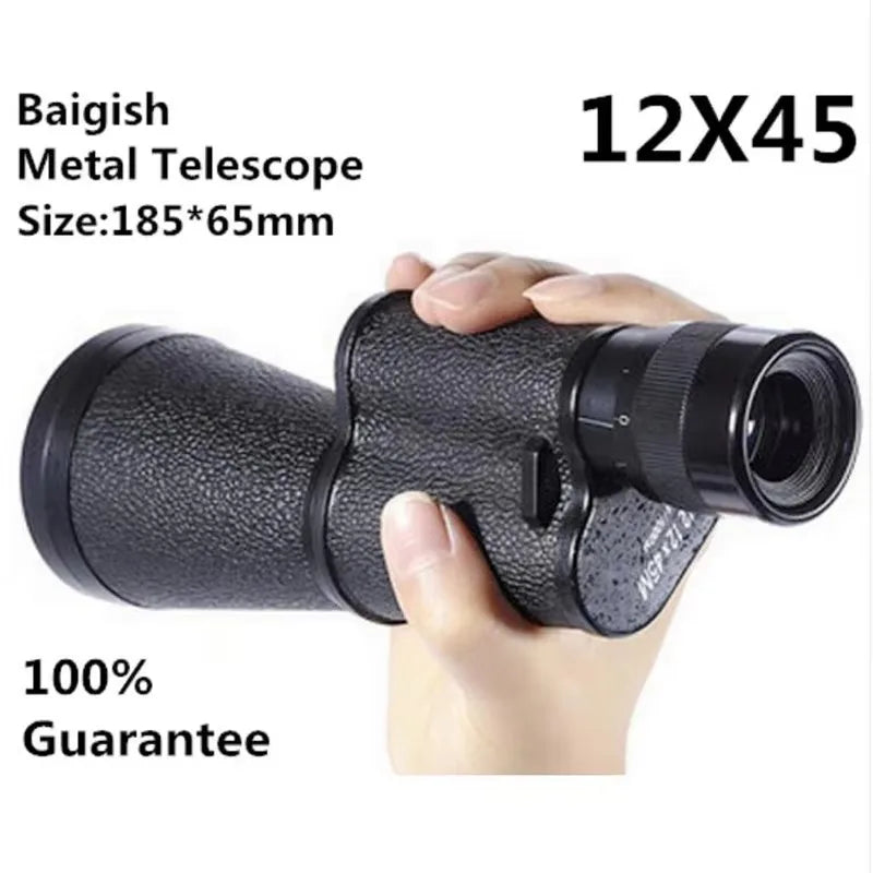 Metal 8X30 10X40 12X45 Military Monocular HD High Quality Portable Mini Telescope Captain Caribbean Pirates Spyglass Binoculars