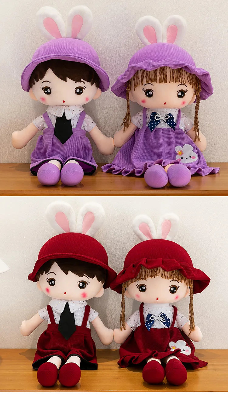 Cute Starry Sky Couple Design Plush Stuffed Doll Toy