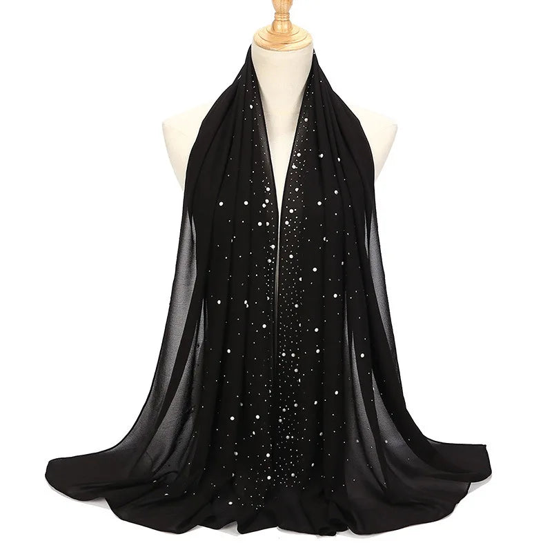 Chiffon Hijabs Scarf Turbans High Quality Chiffon Shawls For Muslim Veil Islamic Malaysian Women Veil Hijabs Scarf Long Shawls