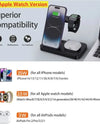 4 In 1 Wireless Charger Stand For iPhone 15 14 13 12 Samsung S23 S22 Ultra Note Galaxy Watch Foldable Fast Charging Station Dock