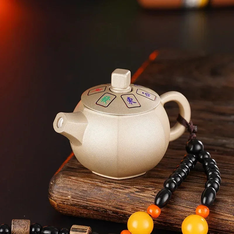 Creative Teapot Gas Lighter Adjustable Flames with Playing Inflation Windproof Red Flame Cigarette Accessories Unique Gift