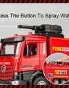 1:32 Ladder Truck Water Tanker Military Missile Rocket Launcher Trucks Model Toy Car Metal Diecast Sound Light Models Boys Gifts