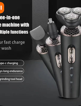 Xiaomi Electric Shavers for Men Waterproof Electric Trimmer Razor Wet & amp Dry Use Rechargeable Battery Rotary Shavers